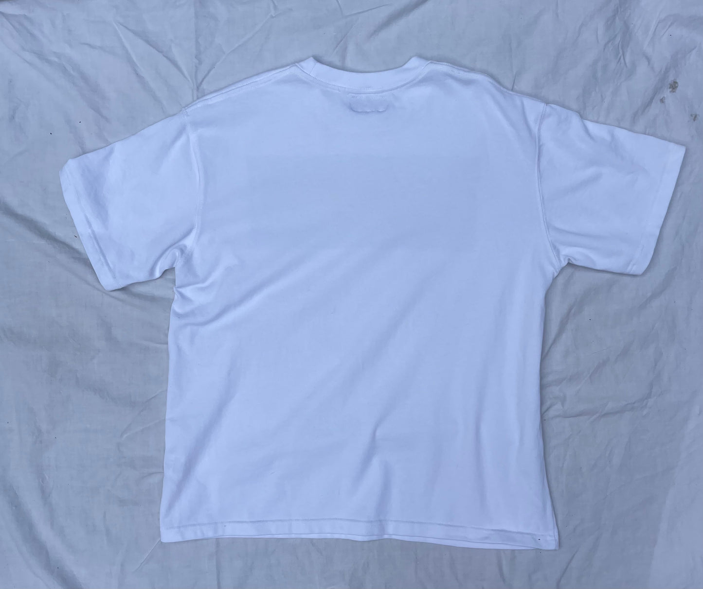 WHITE OVERSIZED GRAFFITI TEE - THE HEADLINE