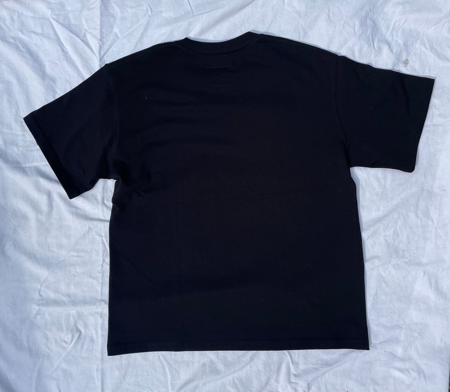 BLACK OVERSIZED GRAFFITI TEE - THE MESSAGE